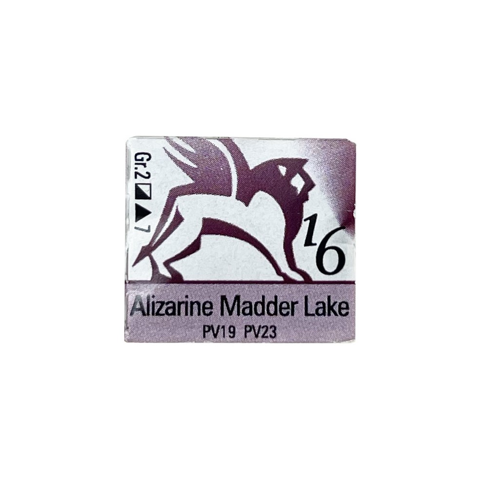 Watercolors in half pans - Renesans - 16, alizarine madder lake, 1,5 ml
