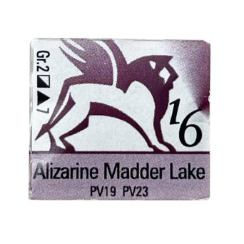Watercolors in half pans - Renesans - 16, alizarine madder lake, 1,5 ml
