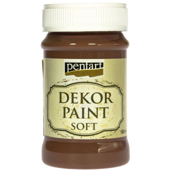 Farba kredowa - Pentart - brązowa, 100 ml