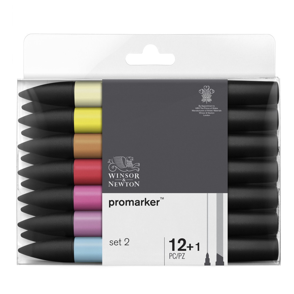 Promarker Set 2 - Winsor & Newton - 12 + 1 pc.