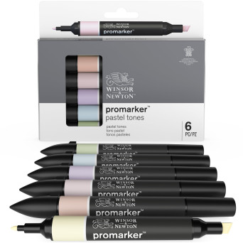 Zestaw Promarker - Winsor & Newton - Pastel Tones, 6 szt.