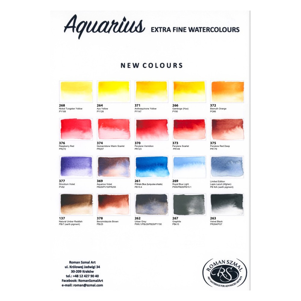 Aquarius watercolor paint - Roman Szmal - 378, Benzimidazole Brown, pan