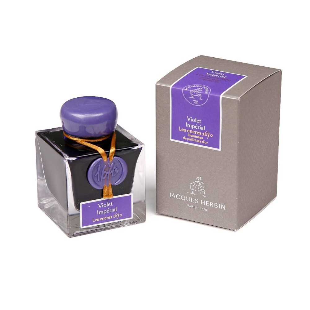 Atrament 1670 w butelce - J.Herbin - Violet Imperial, 50 ml