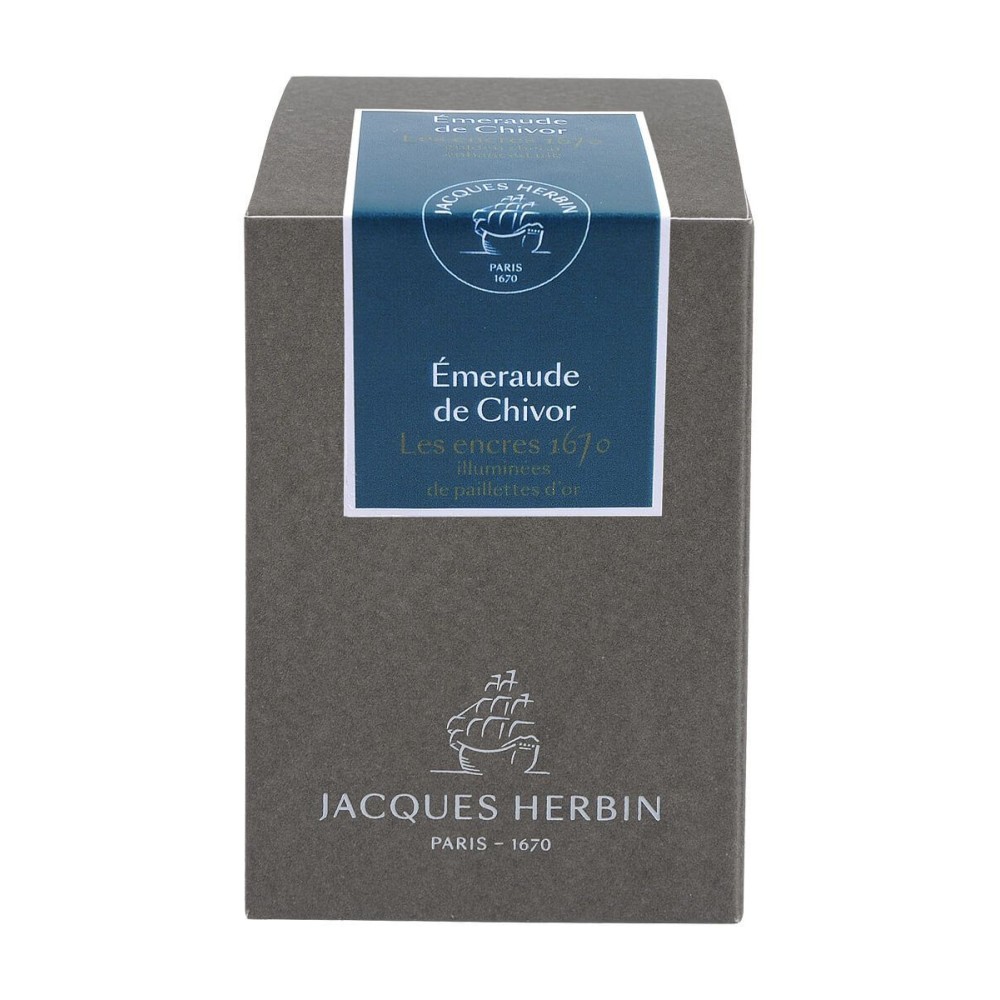 Atrament 1670 w butelce - J.Herbin - Emerald of Chivor, 50 ml