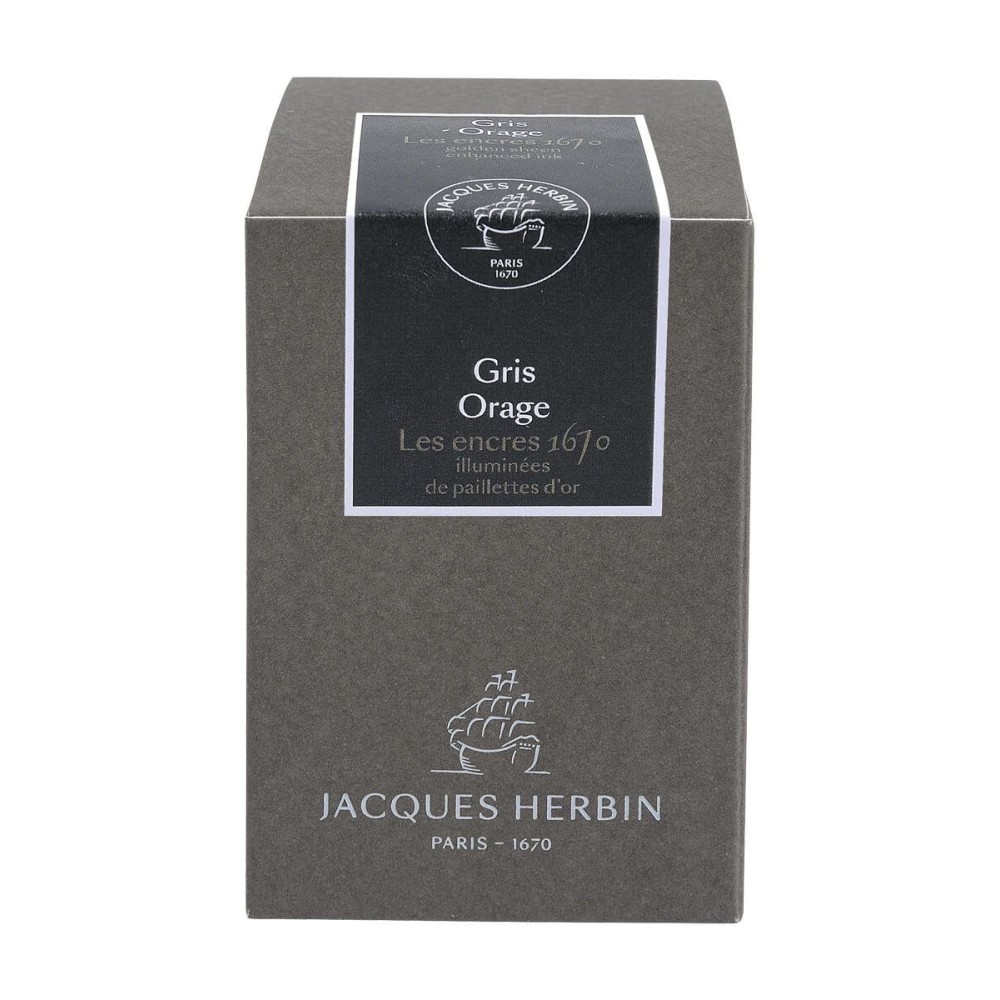 Atrament 1670 w butelce - J.Herbin - Stormy Grey, 50 ml