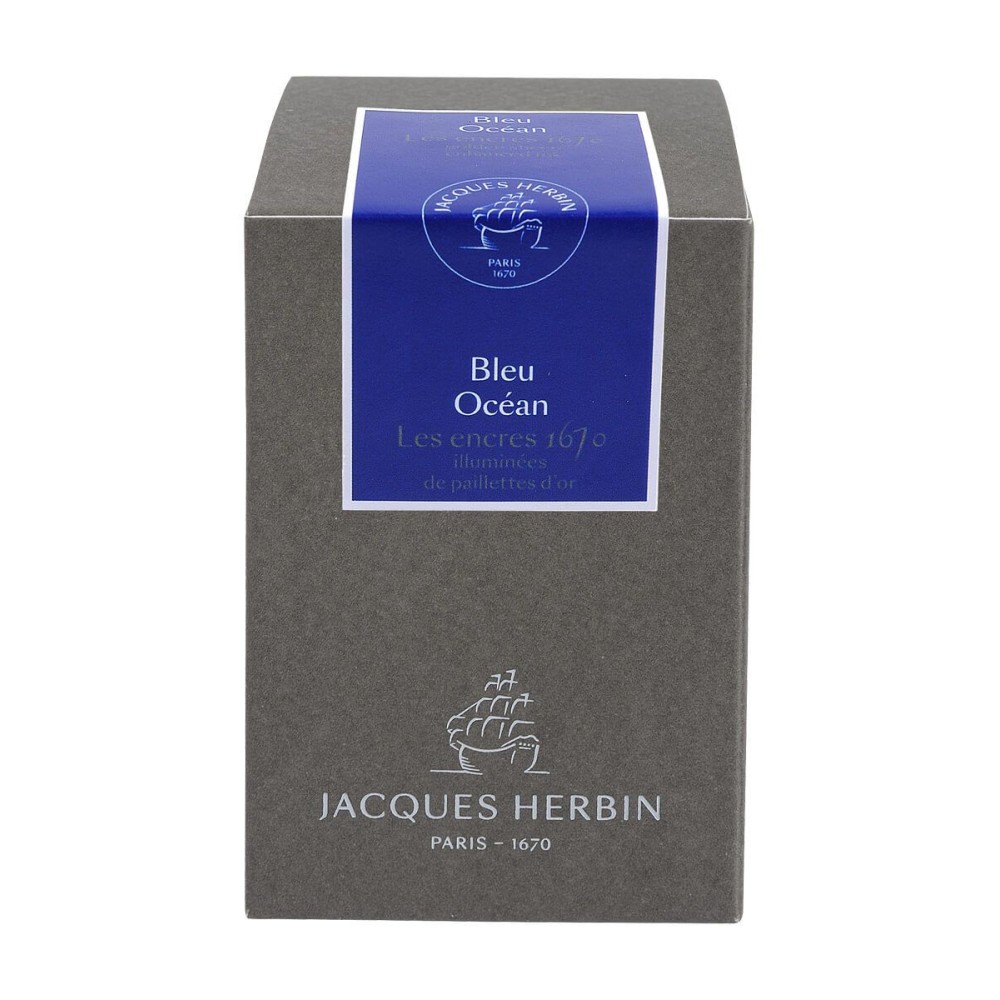 1670 Ink bottle - J.Herbin - Blue Ocean, 50 ml