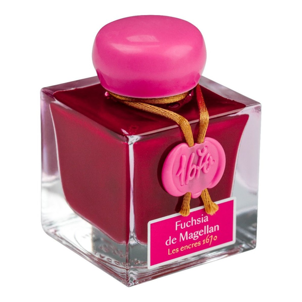 Atrament 1670 w butelce - J.Herbin - Fuchsia de Magellan, 50 ml