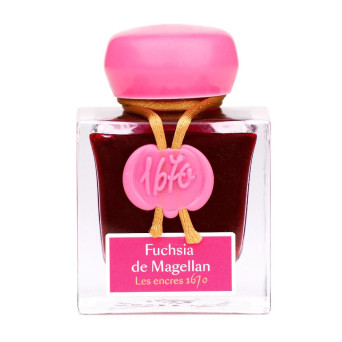 1670 Ink bottle - J.Herbin - Fuchsia de Magellan, 50 ml