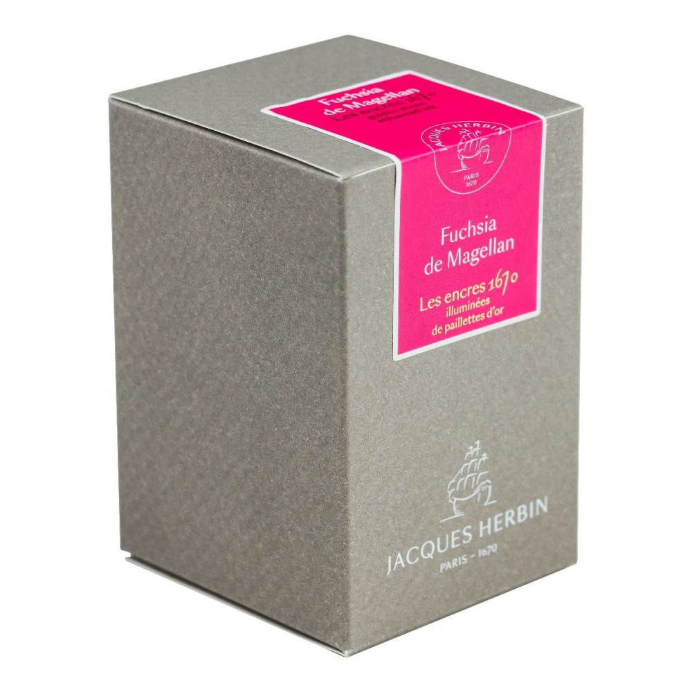 Atrament 1670 w butelce - J.Herbin - Fuchsia de Magellan, 50 ml