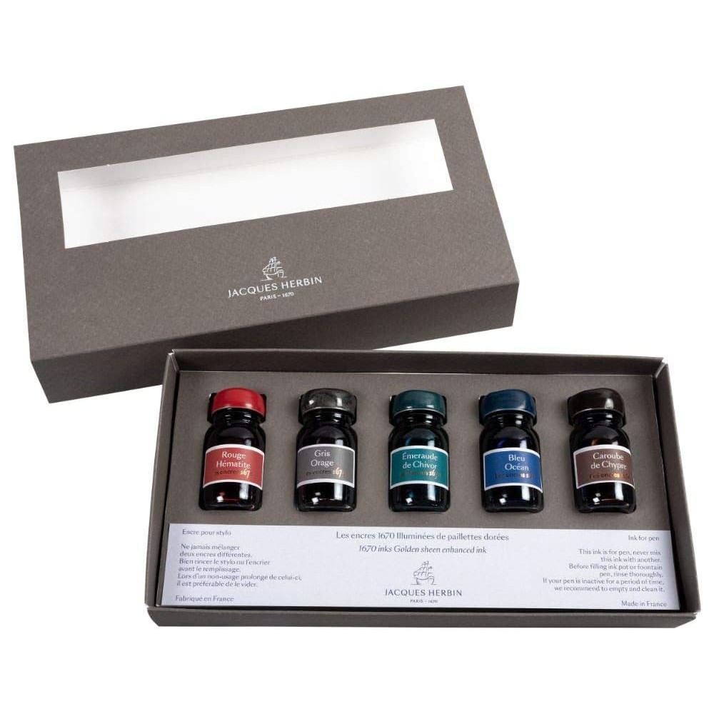 Set of 1670 Ink - J.Herbin - 5 x 10 ml