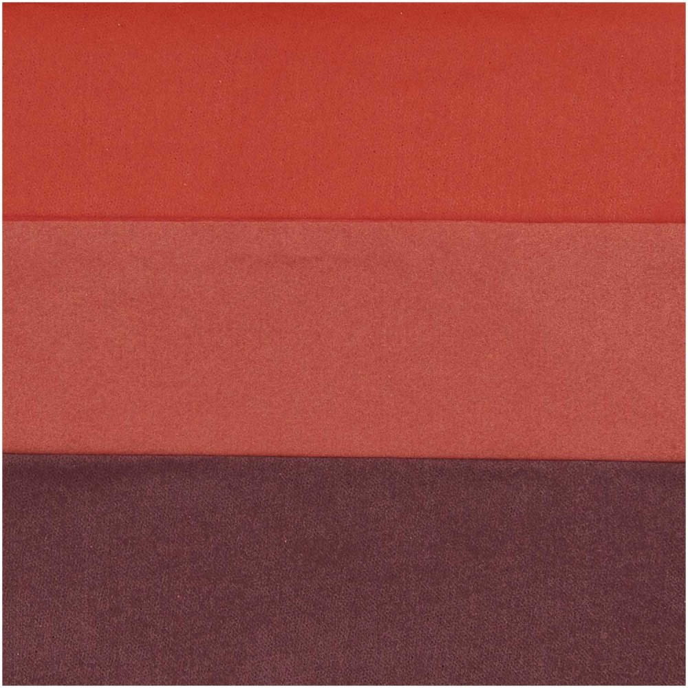 Bibuła do pakowania prezentów - Paper Poetry - Red, 12 szt.