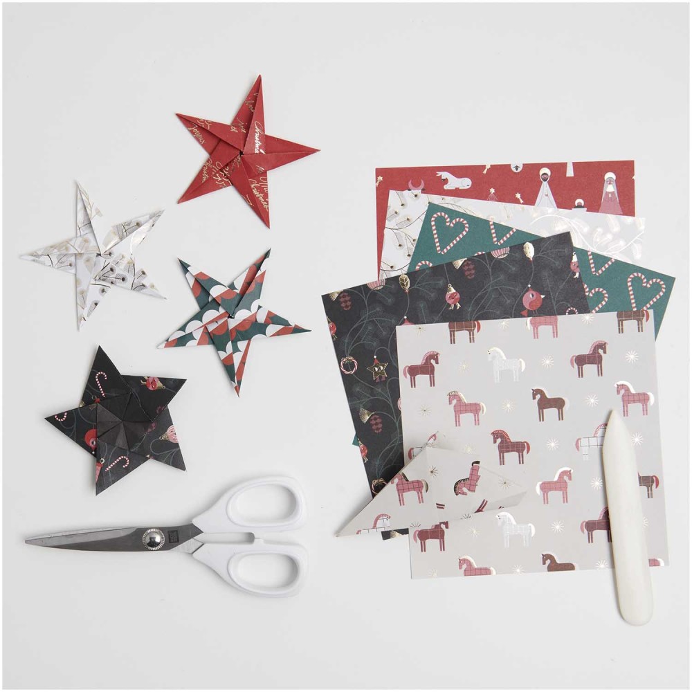 Papier origami, Christmas Rocks! - Paper Poetry - 15 x 15 cm, 50 ark.