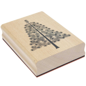 Drewniany stempel Christmas Rocks! - Paper Poetry - Fir Tree