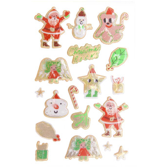 Wypukłe naklejki 3D, Christmas Rocks! - Paper Poetry - Airbrush, 18 szt.