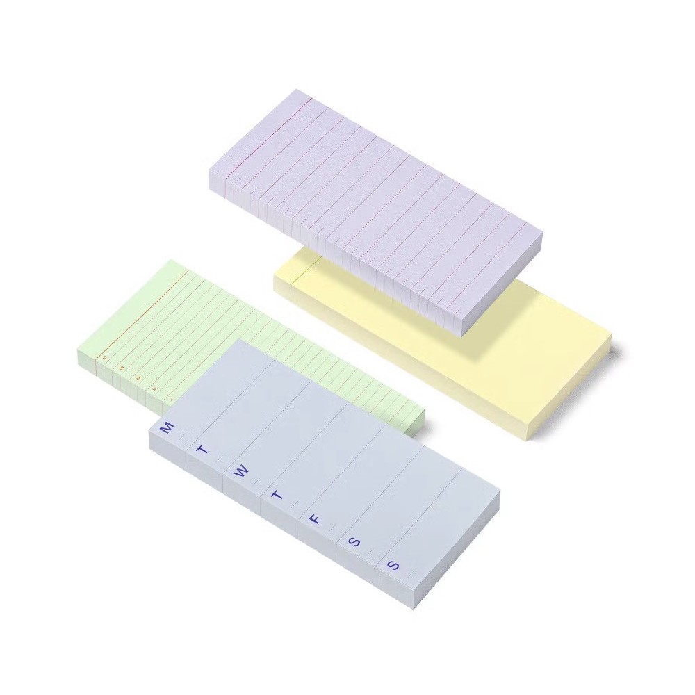 Undated Weekly Notepad 7 x 30 cm - mishmash - 80 g/m2