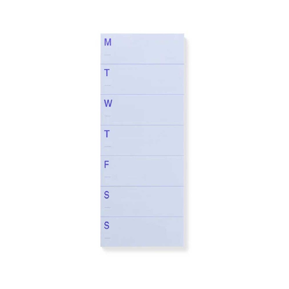 Planer niedatowany tygodniowy 7 x 30 cm - mishmash - 80 g/m2