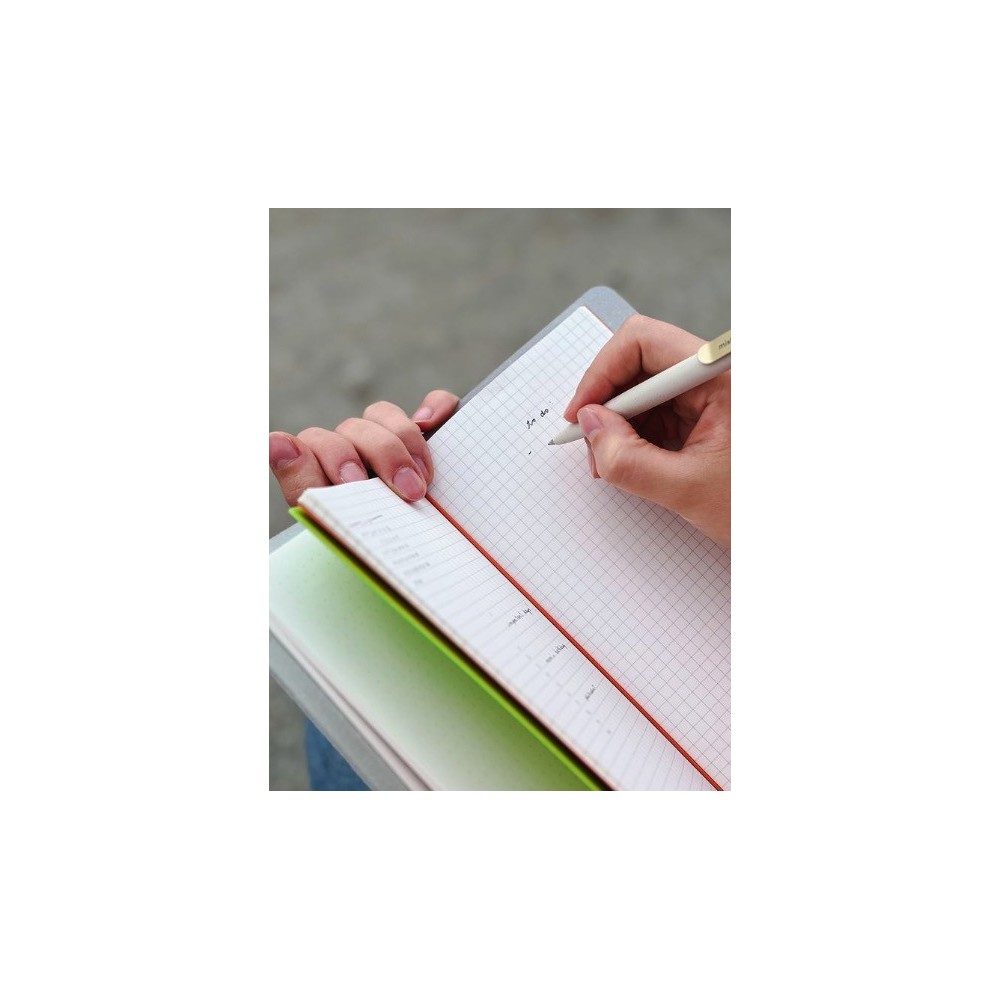 Log notebook refills - mishmash - Plain, Purple, 12 x 22 cm, 64 pages