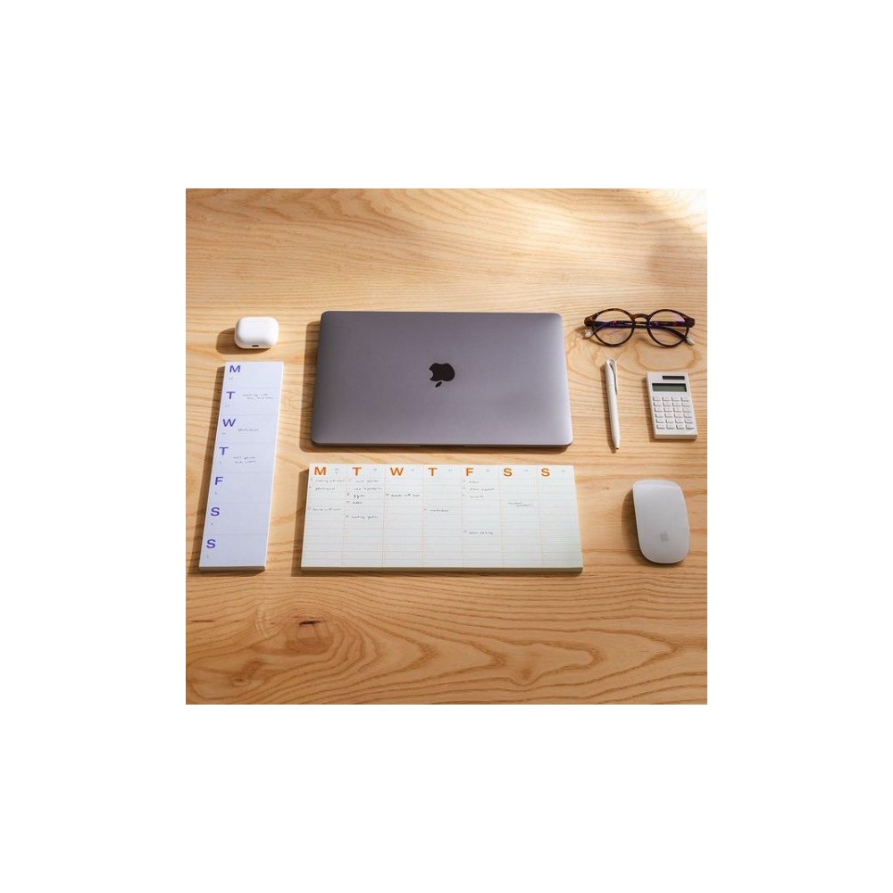 Undated Weekly Notepad 7 x 30 cm - mishmash - 80 g/m2