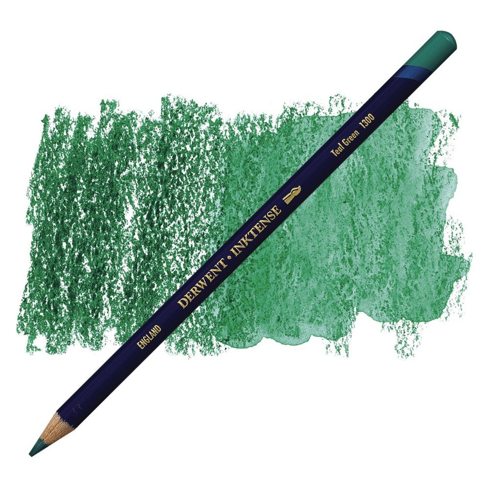 Inktense pencil - Derwent - 1300, Teal Green