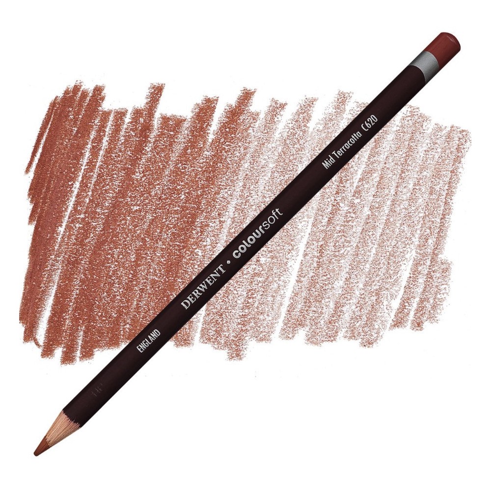 Kredka Coloursoft - Derwent - C620, Mid Terracotta