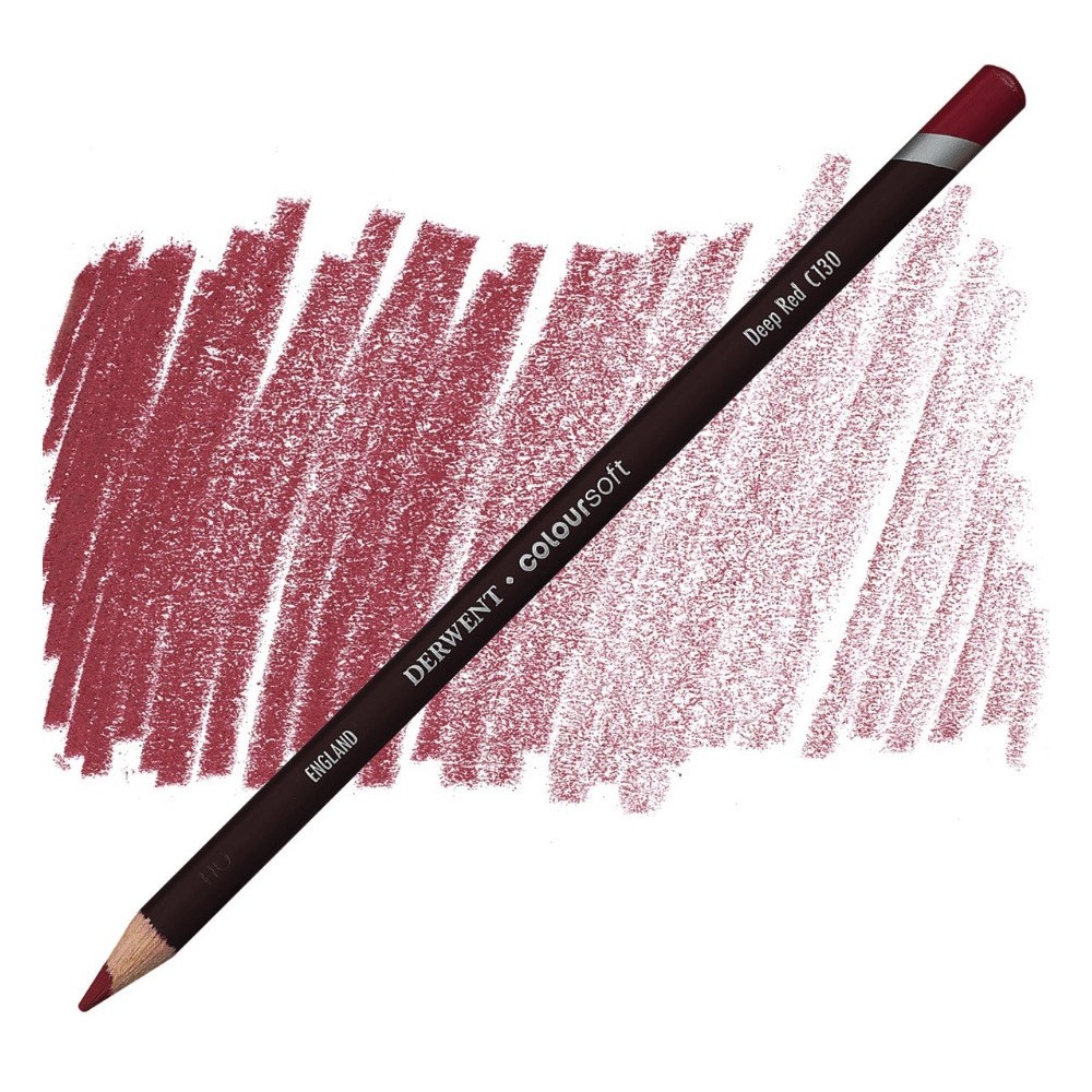 Coloursoft pencil - Derwent - C130, Deep Red