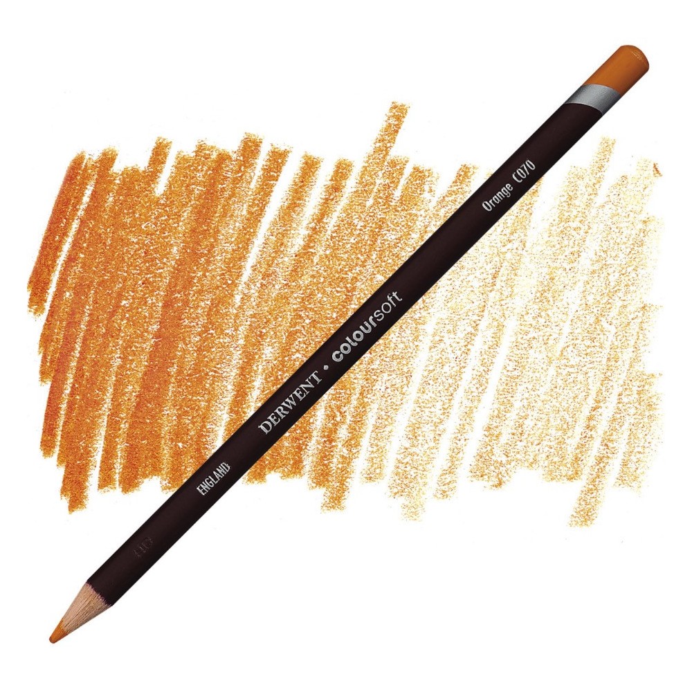 Coloursoft pencil - Derwent - C070, Orange