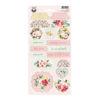 Set of cardboard stickers 10,5 x 22 cm - Piątek Trzynastego - Flowerish 03