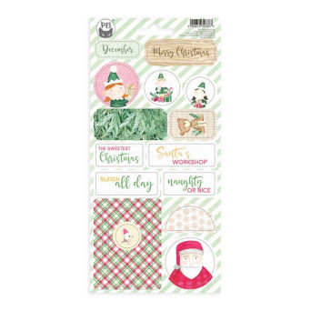 Set of cardboard stickers 10,5 x 22 cm - Piątek Trzynastego - Santa's Workshop 02
