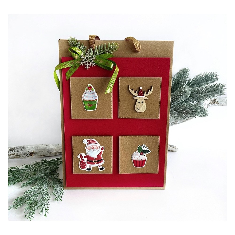 Puffy stickers Santa Claus - DpCraft - 11 pcs.