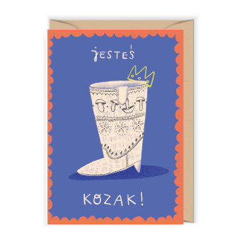 Greeting card 12 x 17 cm - Cudowianki - Jesteś Kozak