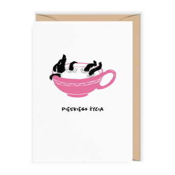 Kartka okolicznościowa 12 x 17 cm - Cudowianki - Pieskiego Życia