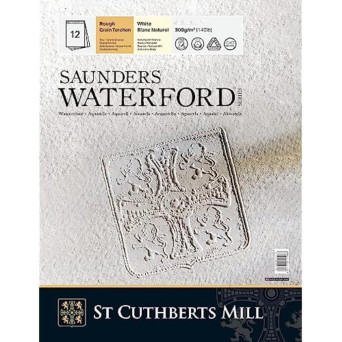 Blok do akwareli Saunders Waterford - rough, 23 x 31 cm, 300 g, 12 ark.