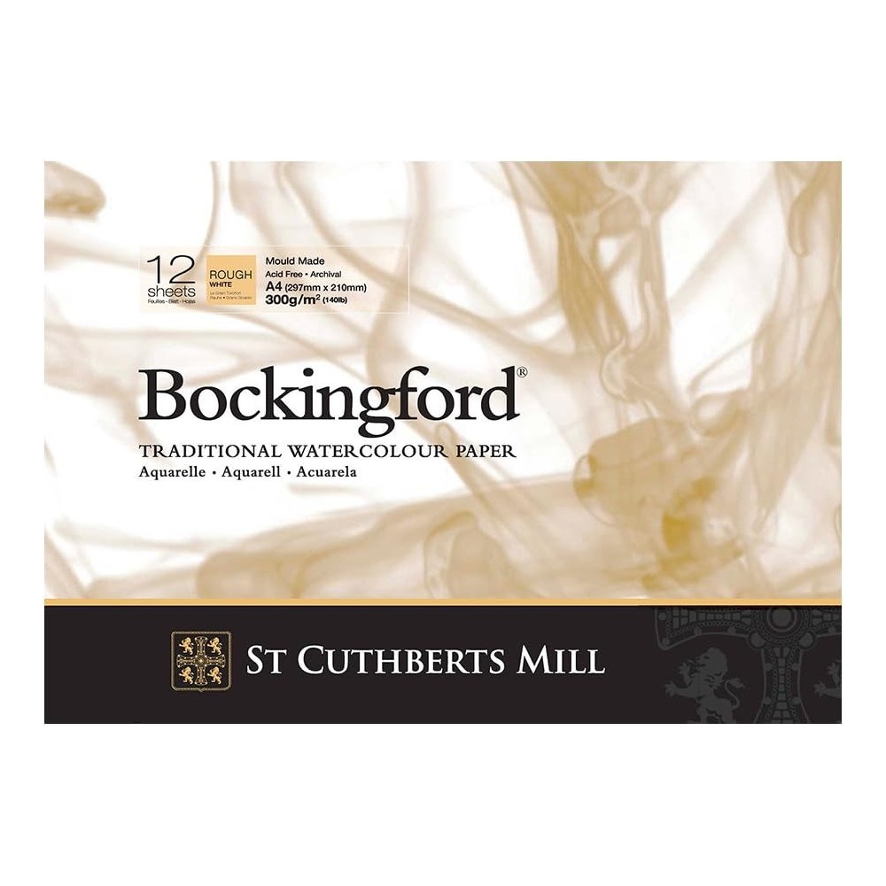 Bockingford Watercolor paper pad - rough, 21 x 29,7 cm, 300 g, 12 sheets