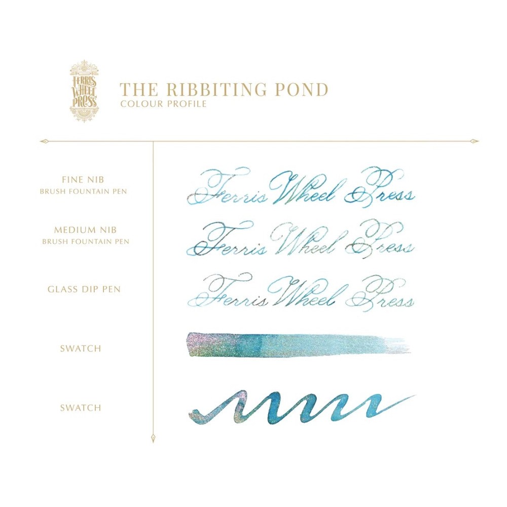 Atrament FerriTales - Ferris Wheel Press - The Ribbiting Pond, 20 ml