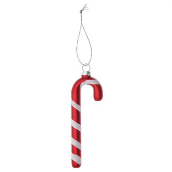 Glass Candy Cane pendants - Rico Design - 12 cm