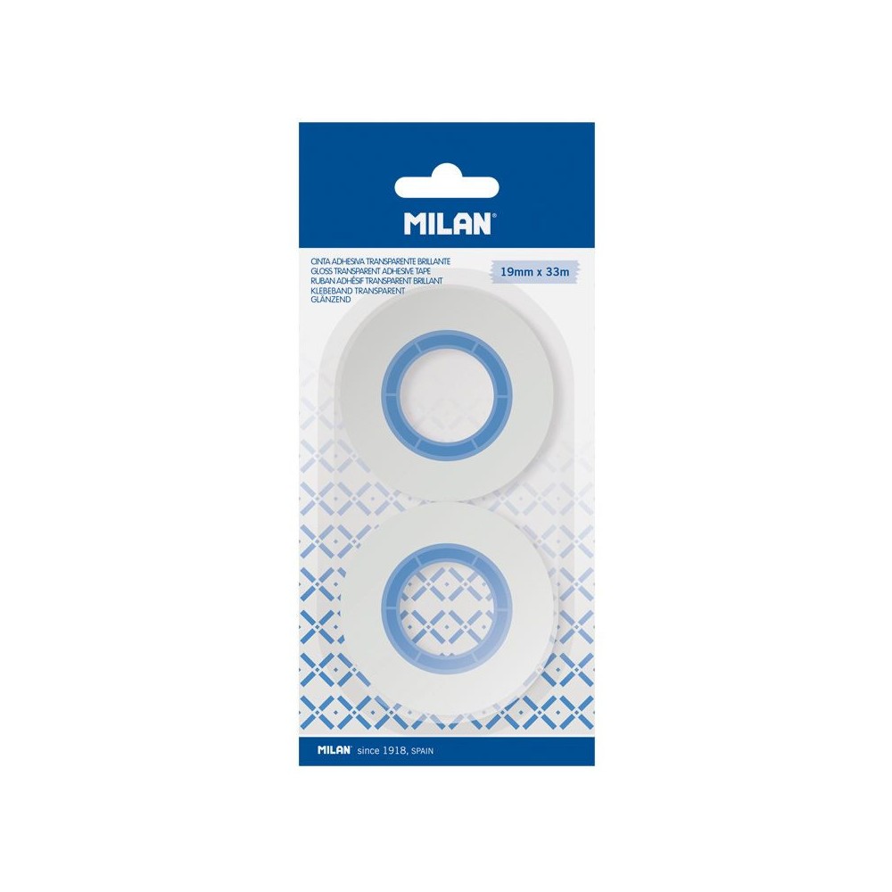 Gloss tape - Milan - transparent, 2 pcs.