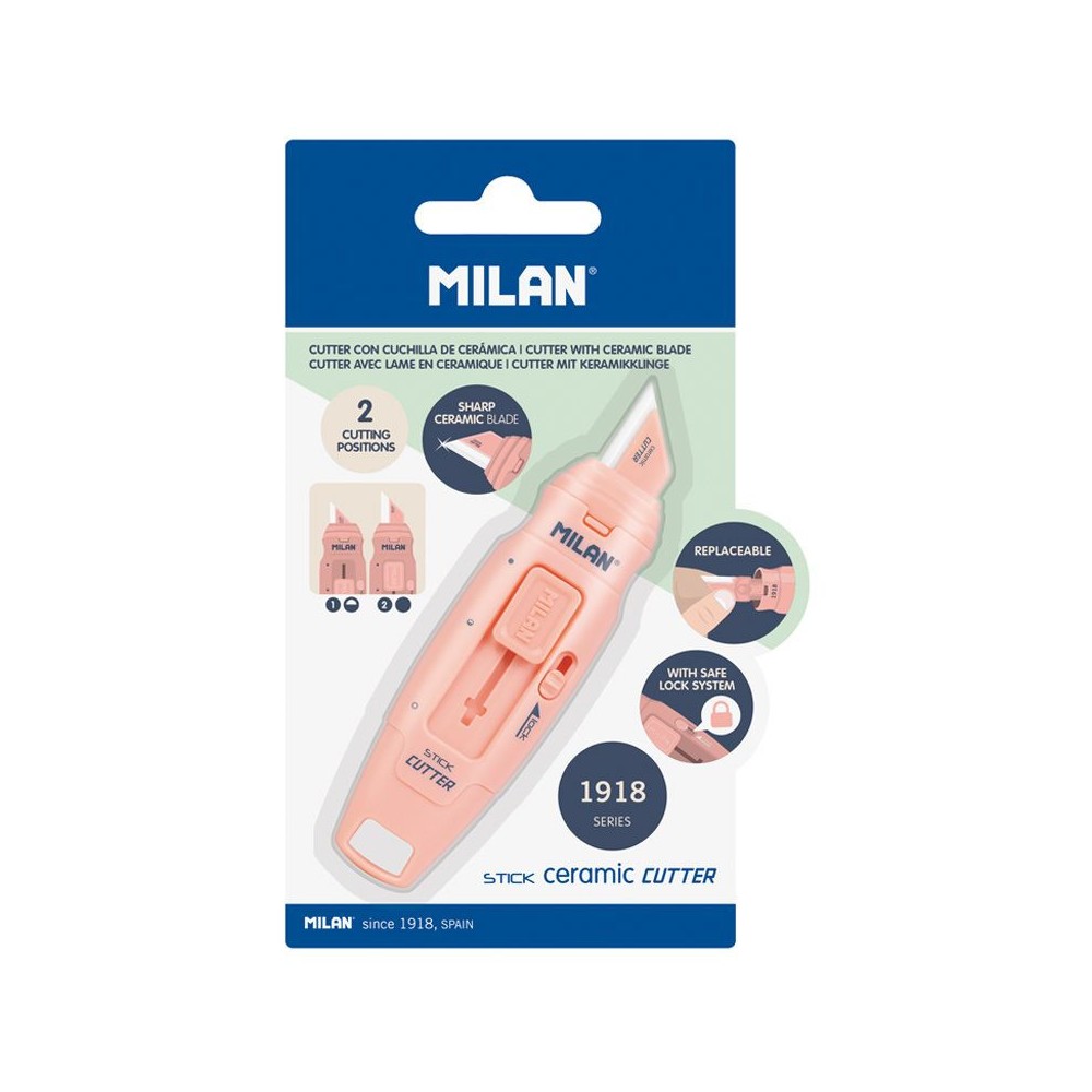 Stick 1918 Cutter with ceramic blade - Milan - pink