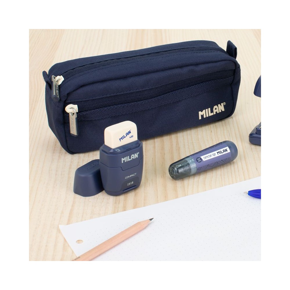 Eraser with sharpener Compact 1918 - Milan - blue