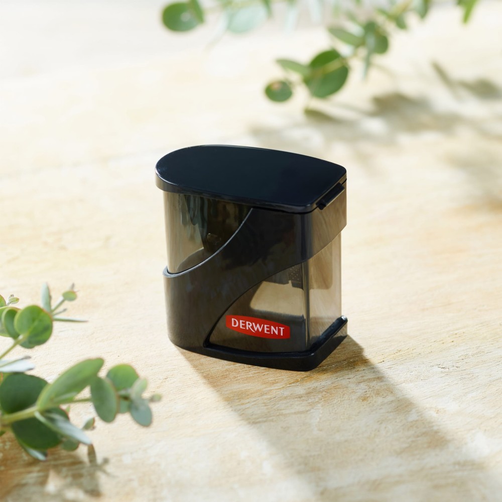 Twin hole pencil sharpener - Derwent - black