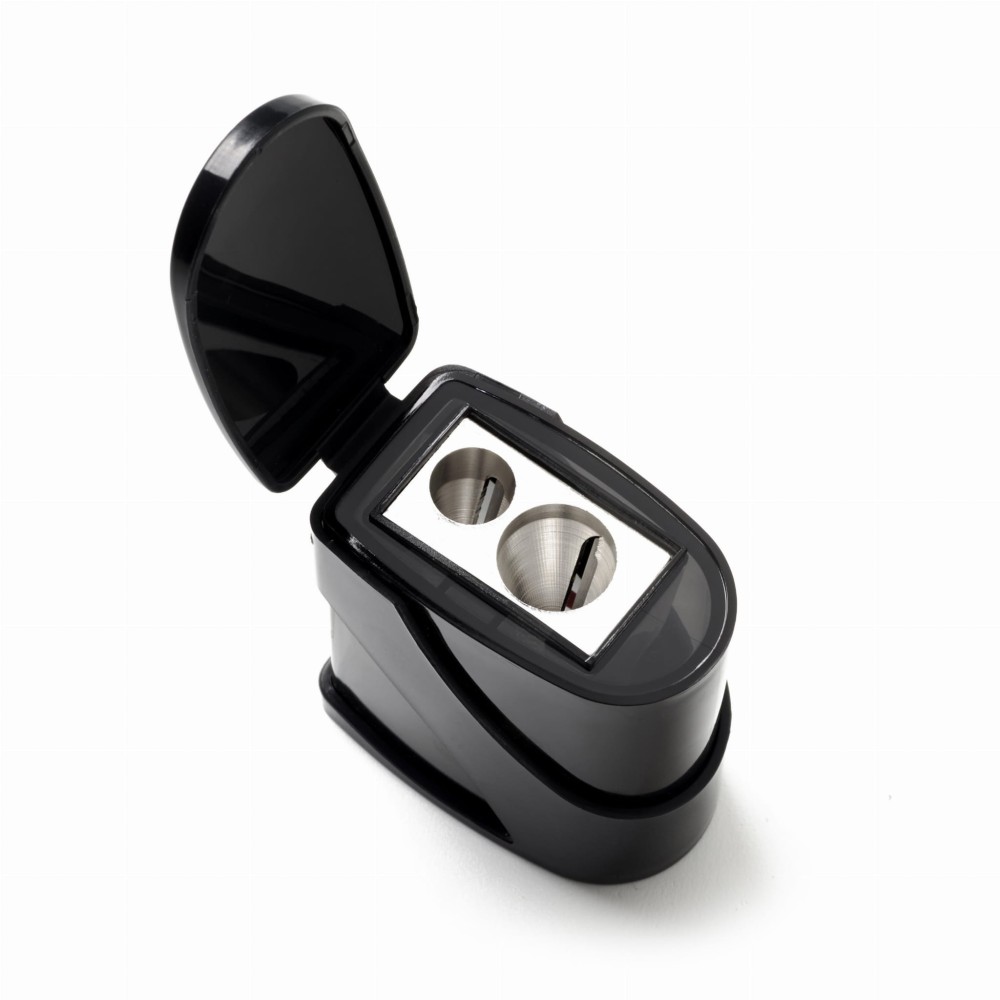 Twin hole pencil sharpener - Derwent - black