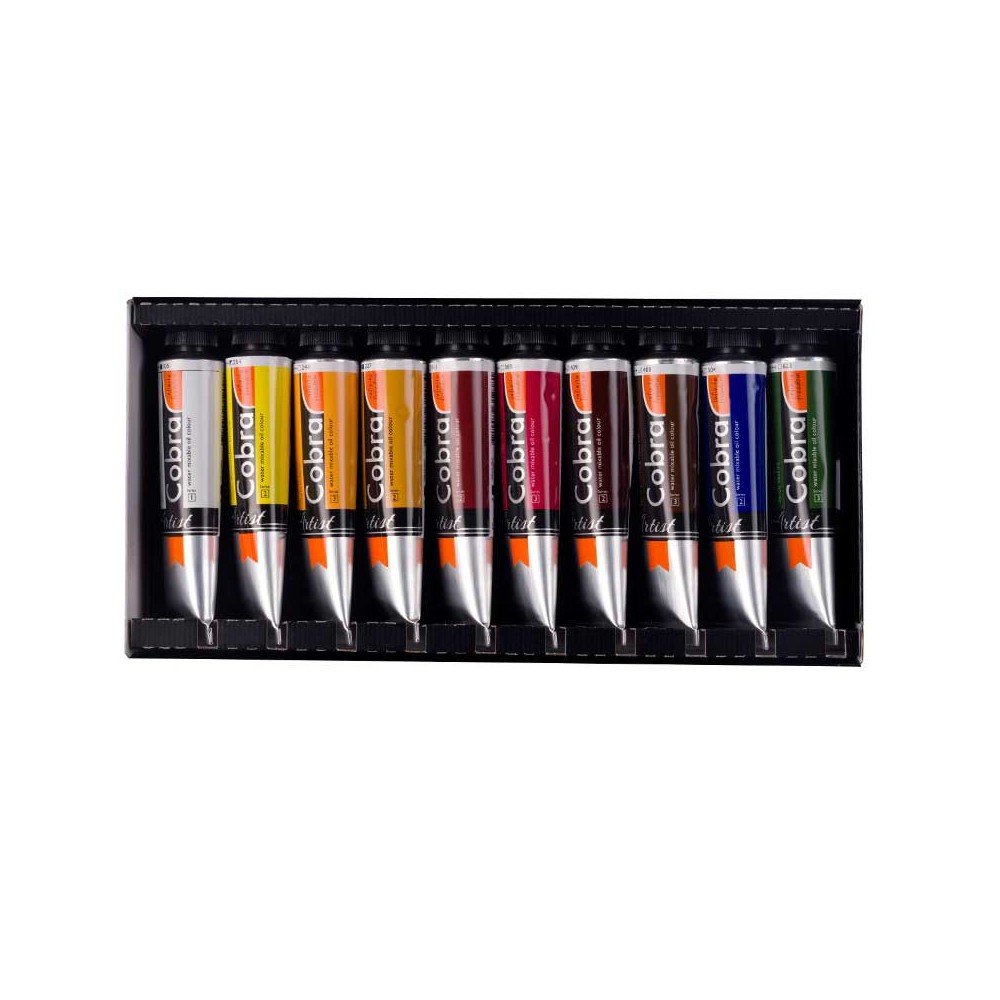 Set of oil paints in tubes The Pleasants - Cobra - 10 colors x 40 ml