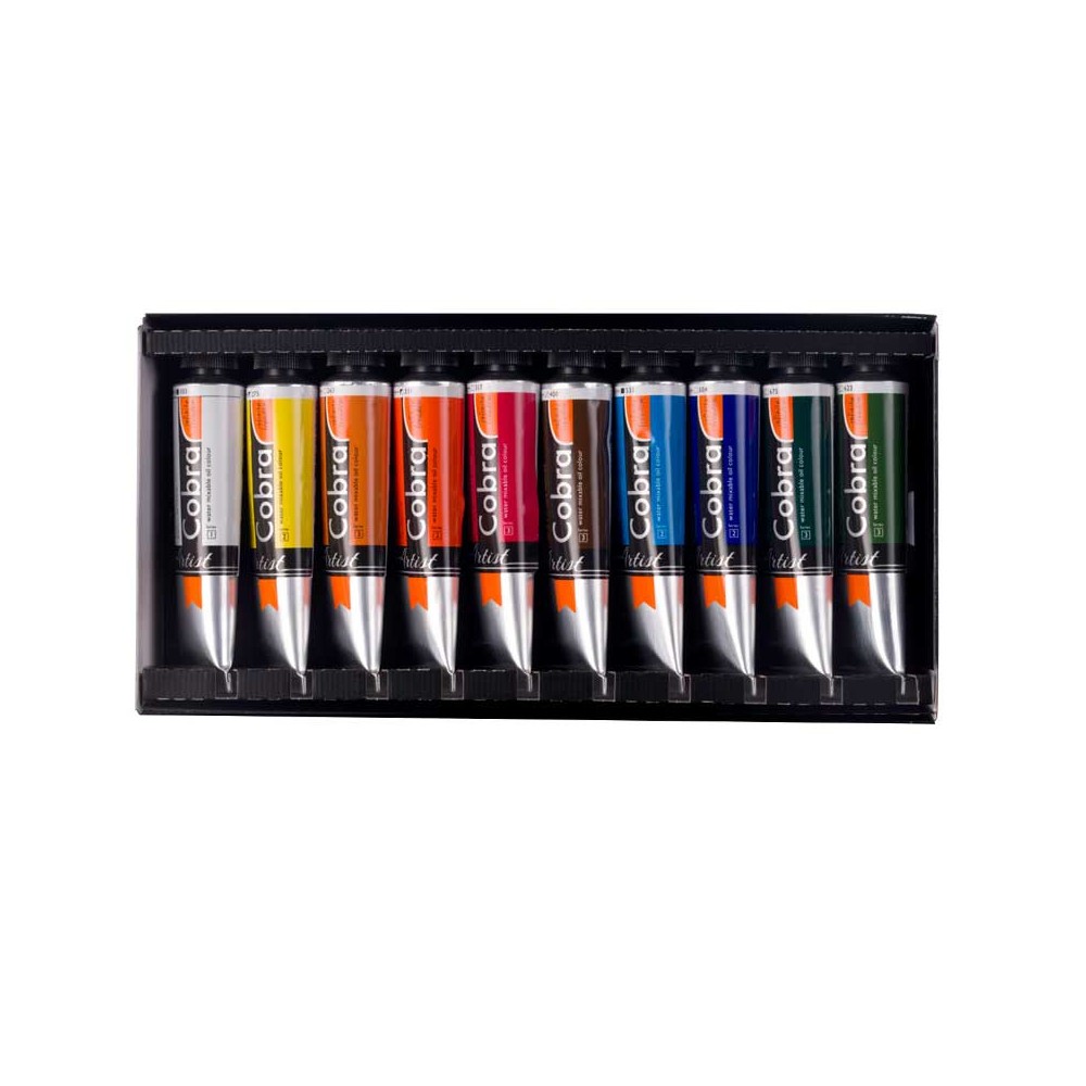Zestaw farb olejnych w tubkach Chłopi Krajobraz - Cobra - 10 x 40 ml