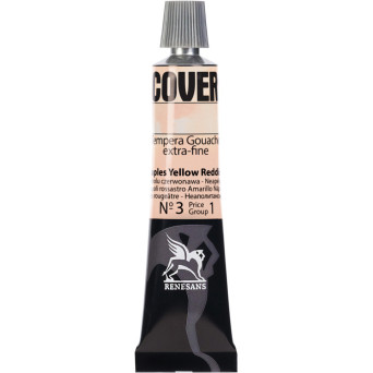 Farba Tempera Cover - Renesans - 03, żółta z Neapolu czerwona, 20 ml