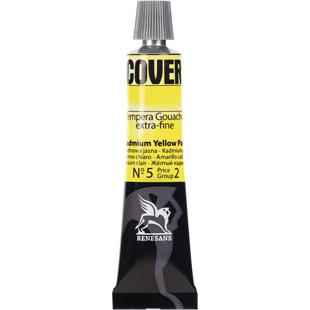 Farba Tempera Cover - Renesans - 05, żółta kadmowa, 20 ml