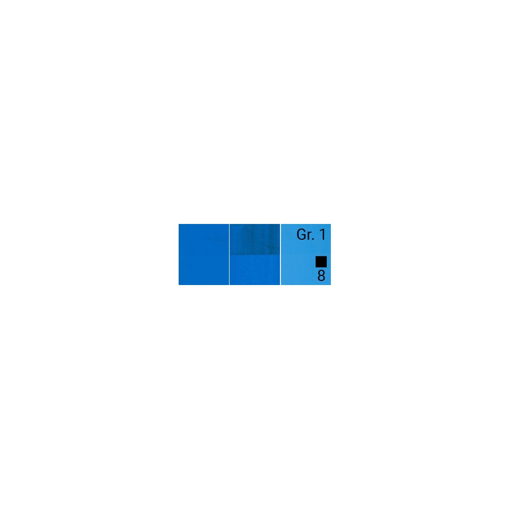 Tempera Gouache Cover - Renesans - 25, Cyan Blue Primary, 20 ml