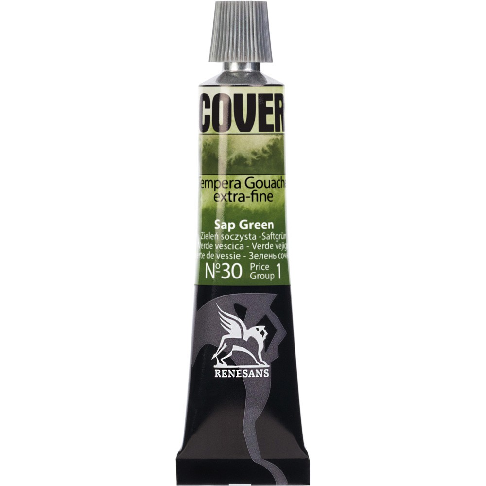 Farba Tempera Cover - Renesans - 30, zieleń soczysta, 20 ml