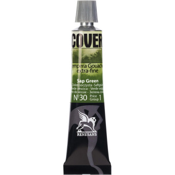 Tempera Gouache Cover - Renesans - 30, Sap Green, 20 ml