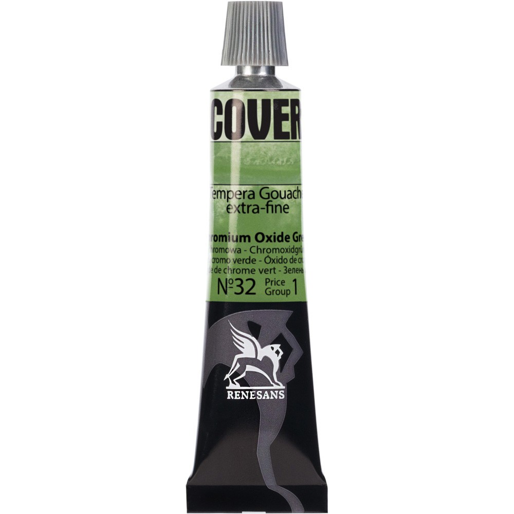 Farba Tempera Cover - Renesans - 32, zieleń chromowa, 20 ml