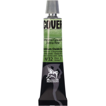 Farba Tempera Cover - Renesans - 32, zieleń chromowa, 20 ml