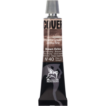 Farba Tempera Cover - Renesans - 40, ugier brunatny, 20 ml
